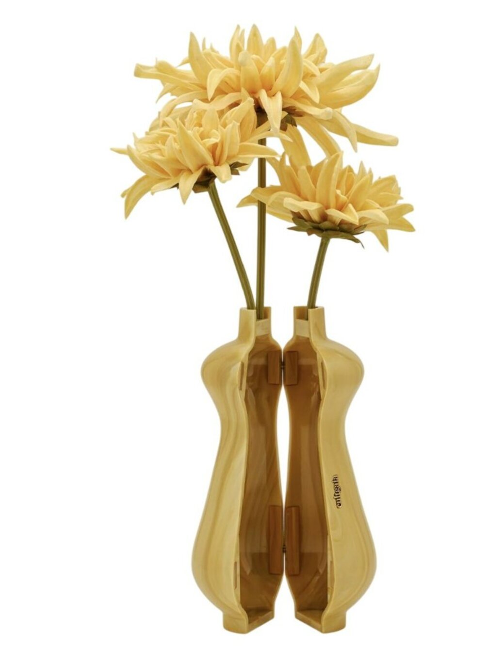 Cult Gaia Dee Dee Clutch Flower Vase Purse Cornsilk Bag New